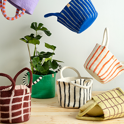 Canvas Basket Modern